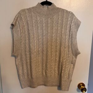 NWOT Cupcakes & Cashmere Oversized Cable Sweater Top